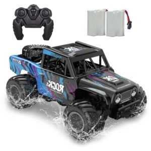 KB KAIBO Q191 1/16 Scale RC Car Body Monster Truck Waterproof Amphibious 4WD Remote Control Toy with 2 Batteries for Boys 4 12 Years Old