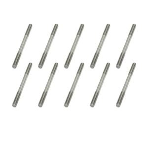 10PCS M4X50mm Stainless Steel Pushrod Connector Double End Threaded Rod Linkage for Toy RC Helicopter Parts and DIY Models