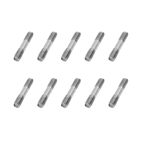 Double Horse RC Helicopter Parts 10PCS M4X25mm Stainless Steel Double End Threaded Pushrod Connector for DIY Model Toys