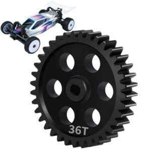 BRKRC 40CR Steel Spur Gear 36T Speed Main Gear for Starmax RC Jets and Losi 1/24 Micro B 2WD RC Car Upgrade Parts