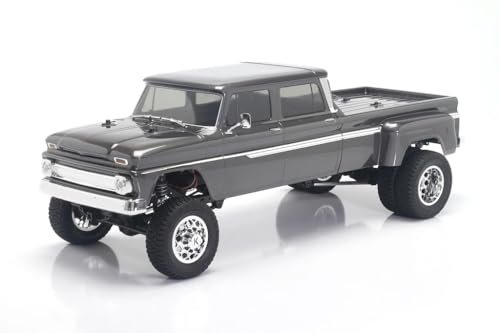 Helidirect CEN Racing Sicario 1/10 Scale RC Dually Wheels RTR 4WD Custom Dually RC Truck DL Series Remote Control Car for Adults Waterproof All Terrain Grey Titanium