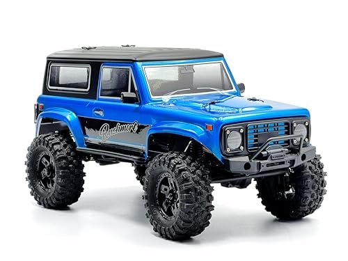 HOBBYPLUS CR-18P V3 Electric Brushless 4WD 1/18 Scale RTR Off-Road RC Rock Crawler - Remote Control Car, RC Crawler 1/18 RTR for Adults (Rushmore - Metalic Cyan (1810416-V3))