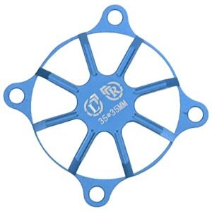SpeedyRC Aluminum Alloy RC Motor Cooling Fan Cover for 50cc RC Boat Enhanced Heat Dissipation Dark Blue