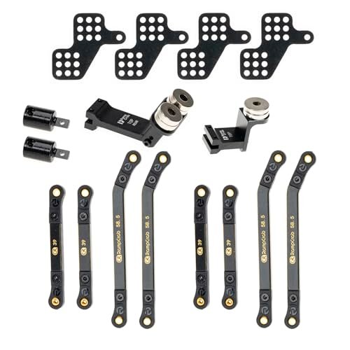 RampCrab High Clearance 4 Links Set for AX24 Upgrade Parts Compatible with ALX 85cc RC Car