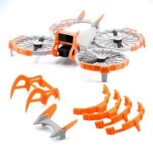 XinGeeek Big Stick RC Plane Kit Drone Protector for DJI Flip with Propeller Bumper Ring Gimbal Bumper and Flight Tail Anti Scratch Protection Orange