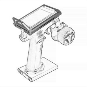TOOMOD Aluminum Alloy RC Remote Radio Controller Bracket Holder for Flysky Noble NB4 Pro NB4 Lite NB4 Protect Support Exceed RC Radio Accessories Gray