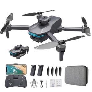 Hubsan RC Quadcopter SUMEAUT Foldable Drone with 4K Electrically Adjustable Dual Camera Brushless Motor Altitude Hold Headless Mode Obstacle Avoidance