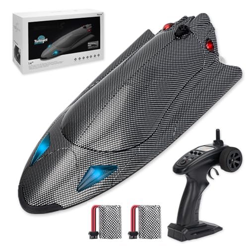 YIDJOFJ YIDOFJ RC Fishing Jet Boat Brushless Remote Control Speed King Racing Boat for Adults Kids Enthusiasts with Self Righting LED Light Low Battery Alarm