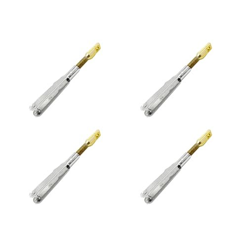 4PCS M3 Thread Self Locking Metal Clevis Quick Link Steel Clevis with Quick Link Couplers Connection Rod Parts for Self Leveling RC Helicopter DIY Model Plane Fixed Wing Parts