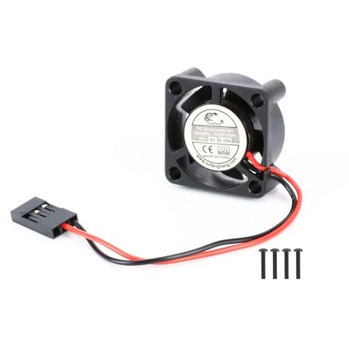 RCAWD 25x25mm RC Motor Cooling Fan Heatsink for Extreme RC & Hobby Models Including ARRMA Typhon Granite Mojave Grom