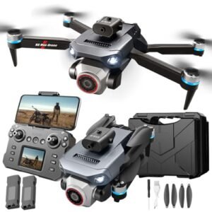 K6 Foldable WiFi FPV Drone with 4K Ultra Wide Camera Real Time Vision Screen Handle and Brushless Motor