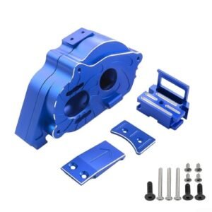 BKT RC Tires Compatible Alloy Center Transmission Box Upgrade for 1/10 1/8 Kraton Outcast 4S V2 Senton Vorteks 223S V4 MOJAVE 4S Typhon 223S V4 Aluminium Gear Box Blue