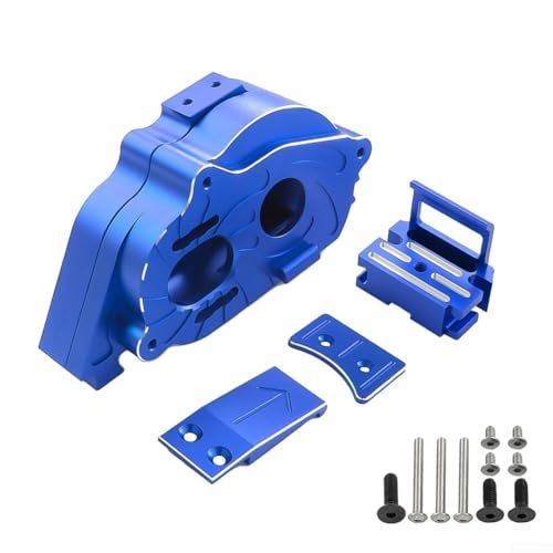 BKT RC Tires Compatible Alloy Center Transmission Box Upgrade for 1/10 1/8 Kraton Outcast 4S V2 Senton Vorteks 223S V4 MOJAVE 4S Typhon 223S V4 Aluminium Gear Box Blue