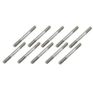 10PCS M5X50mm Stainless Steel Pushrod Connector Double End Threaded Rod Linkage RC Airplane Parts Lot for DIY Model Toys
