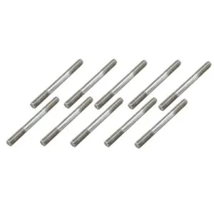 10PCS M5X50mm Stainless Steel Pushrod Connector Double End Threaded Rod Linkage RC Airplane Parts Lot for DIY Model Toys
