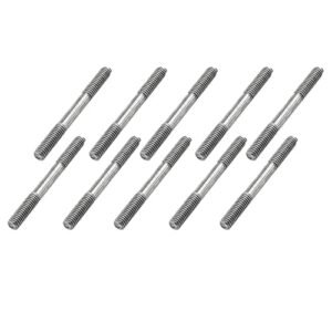 10PCS Stainless Steel M2 5X25mm Pushrod Connector Double End Threaded Rod Linkage for Apprentice RC Model Airplane Helicopter Car Boat DIY Toy Parts
