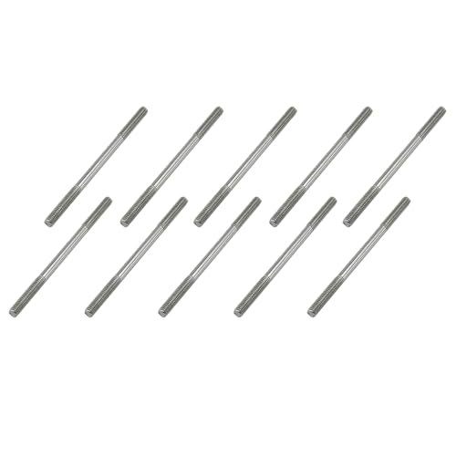 10PCS Double E RC Car Parts M3X50mm Stainless Steel Pushrod Connector Threaded Rod Linkage for DIY Model Toys
