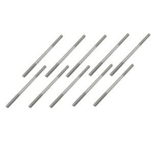 10PCS M2 5X50mm Stainless Steel Double End Threaded Pushrod Connector for RC Model Aircraft Parts Helicopter Car Boat DIY Toys