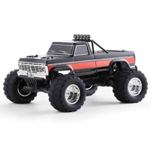 EAZYRC FMS 1 10 Scale Ford F100 RC Truck 2WD Monster Truck Licensed Body 550 Brushed Motor Oil Shocks Independent Suspension All Terrain RC Crawler High Speed Off Road RC Car Black