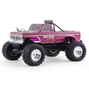 FMS 1 10 Lucas Oil RC Truck Ford F100 2WD Monster Truck with Licensed Body 550 Brushed Motor Oil Shocks Independent Suspension All Terrain RC Crawler High Speed Off Road RC Car for Gift Red First Blood