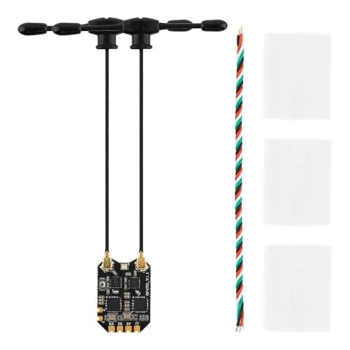 Xiangtat RadioMaster RP4TD ELRS Diversity FPV Receiver 2.4ghz ExpressLRS Nano Receiver for VTOL RC Plane FPV Drone Tiny Whoop Fixed Wing