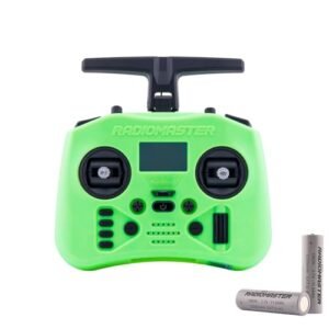 Radiomaster Pocket Crush 2.4GHz ELRS Hall Gimbal RC Pocket Jet Transmitter Mint Mist with 18650 Battery
