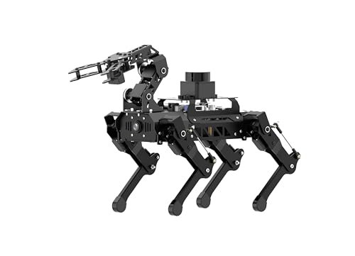 HIWONDER PuppyPi Pro Ultimate Vision RC Wheels Quadruped ROS2 Robotic Dog with AI Vision TOF Lidar Robotic Arm for Raspberry Pi 5