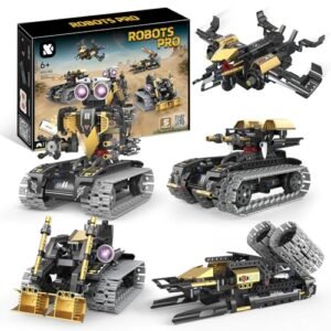 LNANZTCX 5 In1 Robot Toy for Kids Building Kit with RC Plane Building Materials 323 Pcs Blocks App Remote Control STEM Robotics Kit Educational Gift for Boys Girls Age 6 7 8 9 10 11 12+