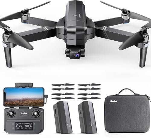 Ruko F11GIM2 Drones with Camera for Adults 4K Gimbal EIS Anti Shake 64Mins Flight Time 16404ft Digital Video Transmission