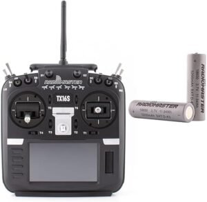 Xiangtat RadioMaster TX16S MKII V4.0 Hall Gimbal 2.4G 16CH ELRS 4IN1 Multi Protocol EDGETX OpenTX Transmitter for RC Helicopter Cyclic Control with 18650B Battery