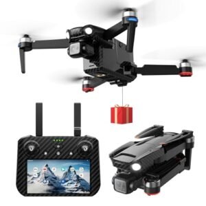 Bingchat 2025 New Upgraded Drones with Camera for Adults 4K HD Payload Release Touch Screen Tablet Controller 3 Axis Gimbal Drone 5 Miles 82 Minutes Long Battery