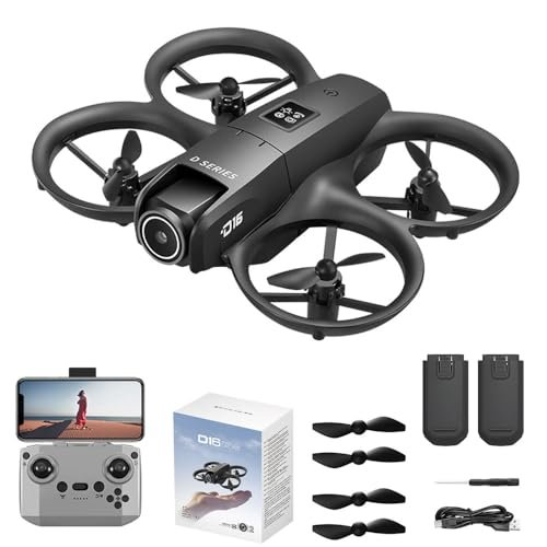 Snaptain E20 FPV RC Drone with 2.7K Camera HD WiFi Live Video 2 Batteries One Key Take Off Landing Altitude Hold Headless Mode 360 Flip Gesture Control
