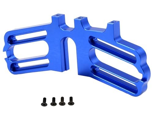 Double E RC Excavator Attachments Alloy Dual Motor Mount Holder for 1/7 Arrma Infraction Limitless Felony 6S BLX RC Car Navy Blue