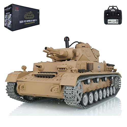 Wheelfun Heng Long 1 16 Scale RC F Wheels Panzer IV F RTR Tank with Infrared Combat and Metal Tracks