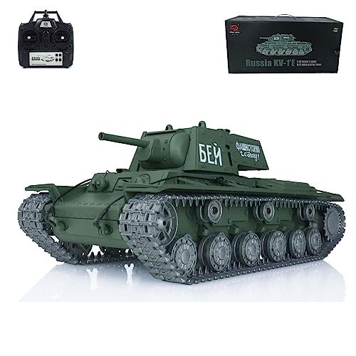 Heng Long 1 16 Scale Soviet Kv 1 RTR RC Tank Model with Metal Tracks and Wheels Infrared Combat System 2 4Ghz Radio Control