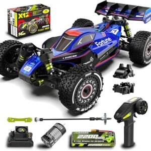 VIRCAS 1/12 Brushelss RC Cars for Adults High Speed 50 MPH All Terrain RC Buggy with Gear Box
