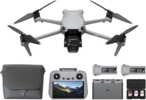 DJI Air 3S Fly More Combo RC Helicopter with Camera and LCD Screen 1" CMOS Wide Angle Medium Tele Camera 4K 60fps Omnidirectional Sensing 3 Batteries
